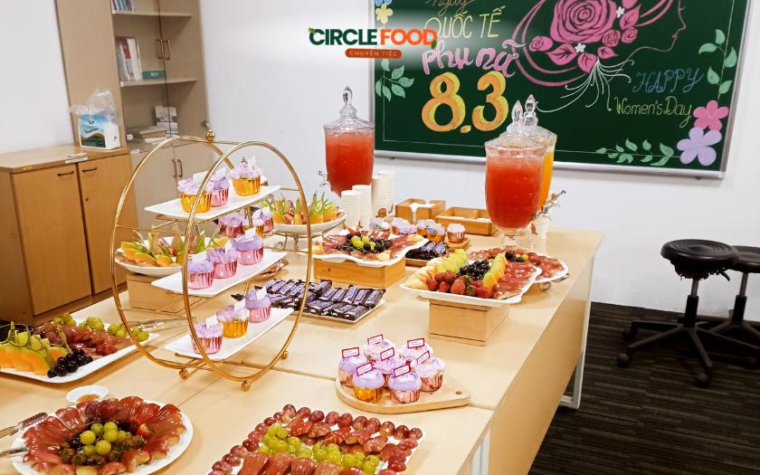 Bàn tiệc Teabreak chào mừng ngày Quốc tế Phụ nữ