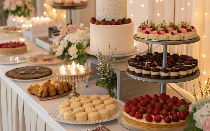 Bày trí bánh Teabreak trên khay nhiều tầng