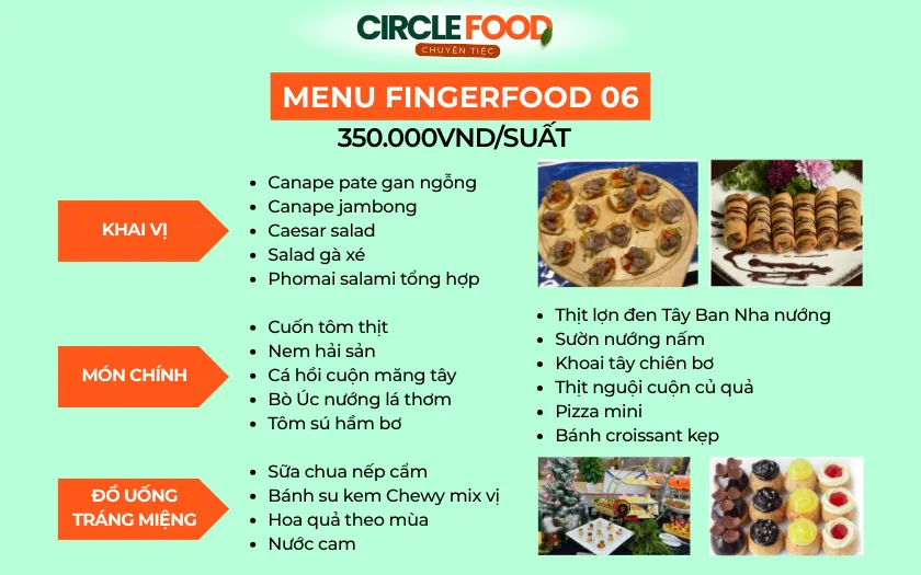 Thực đơn cao cấp dành cho hội nghị
