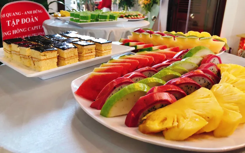 Những lát dứa vàng ươm