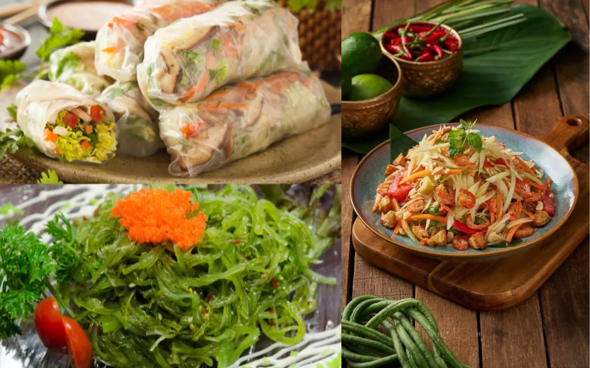 Món khai vị trong buffet chay nhẹ nhàng, thanh đạm, tươi mát