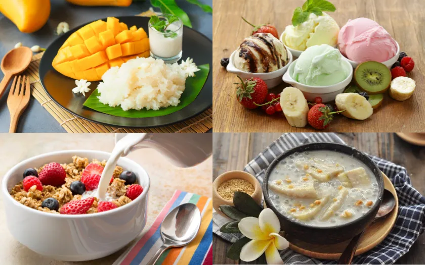 Món ăn nhẹ trong tiệc buffet giúp cân bằng lại vị giác