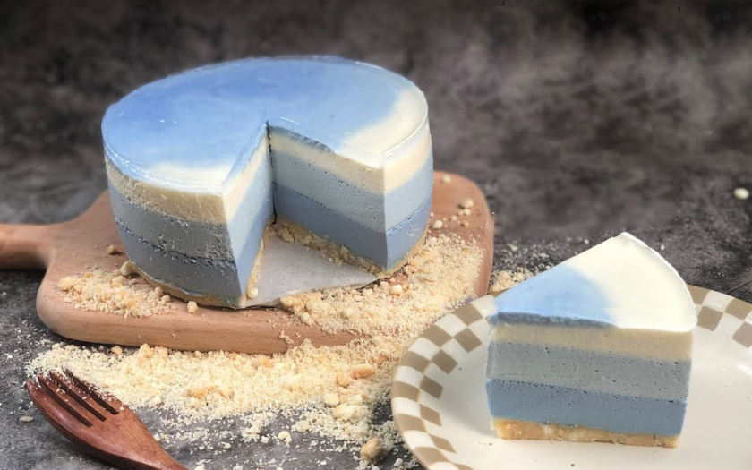 Mousse hoa đậu với sắc xanh khác biệt