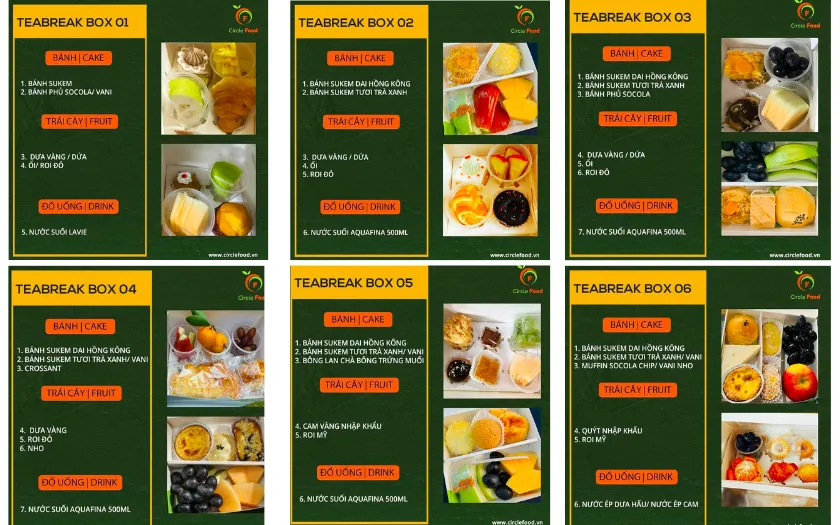 Gợi ý thực đơn buffet ngọt tại Circle Food