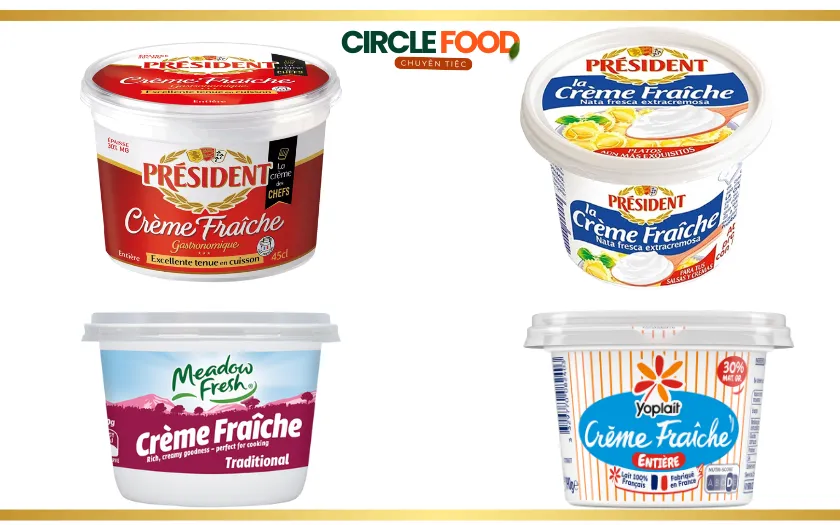 Một vài loại Crème Fraîche trên thị trường hiện nay
