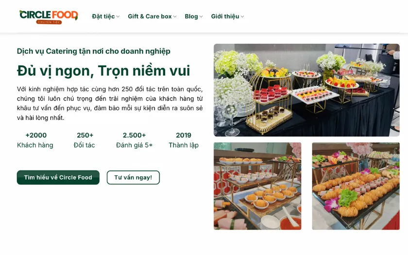 Dịch vụ tổ chức tiệc Tea Break tận nơi cho doanh nghiệp