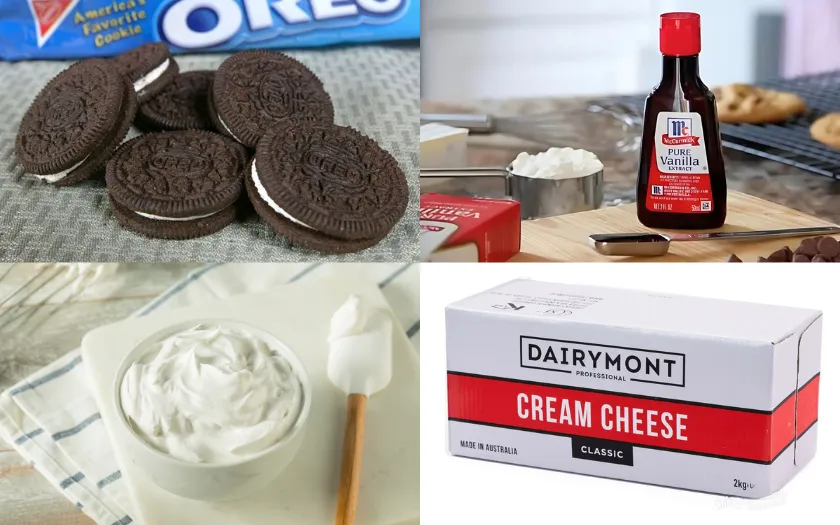 Nguyên liệu làm bánh mousse oreo