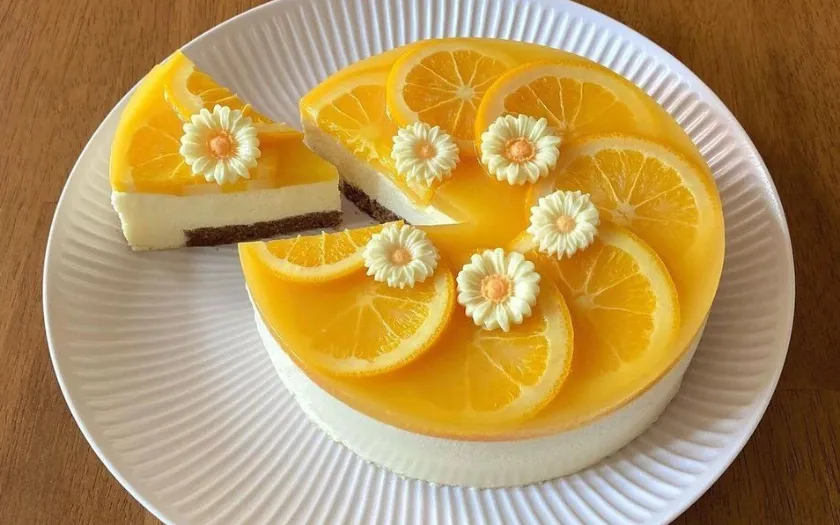  Bánh mousse cam