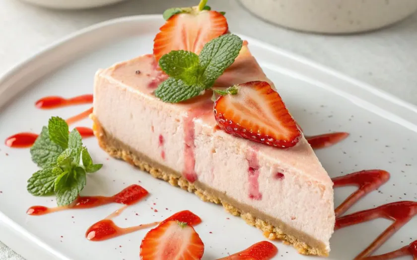  Bánh mousse dâu tây