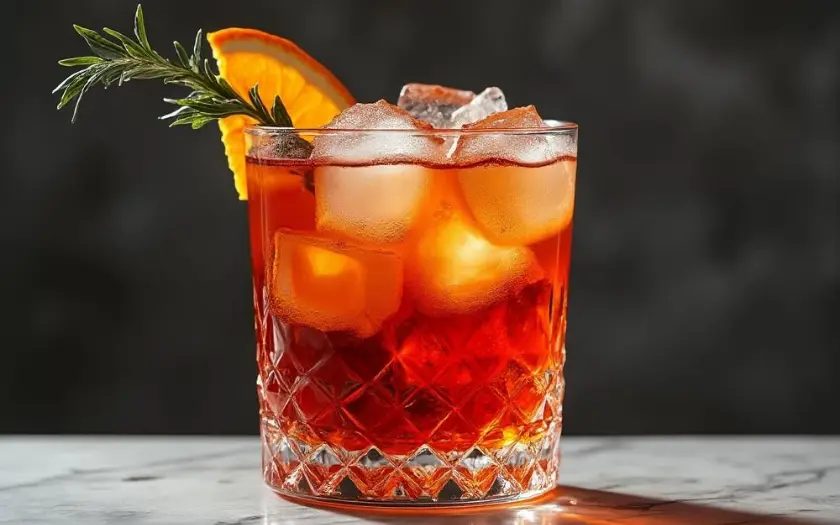 Negroni là sự hòa quyện đắng chát của Campari với vị ngọt của vermouth, cùng hương thảo mộc đặc trưng