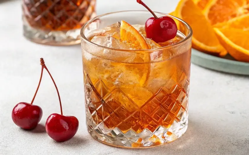 Old Fashioned là sự kết hợp tinh tế giữa vị ngọt nhẹ của đường, vị đắng đặc trưng của bitters (rượu đắng), và hương nồng ấm của rượu nền