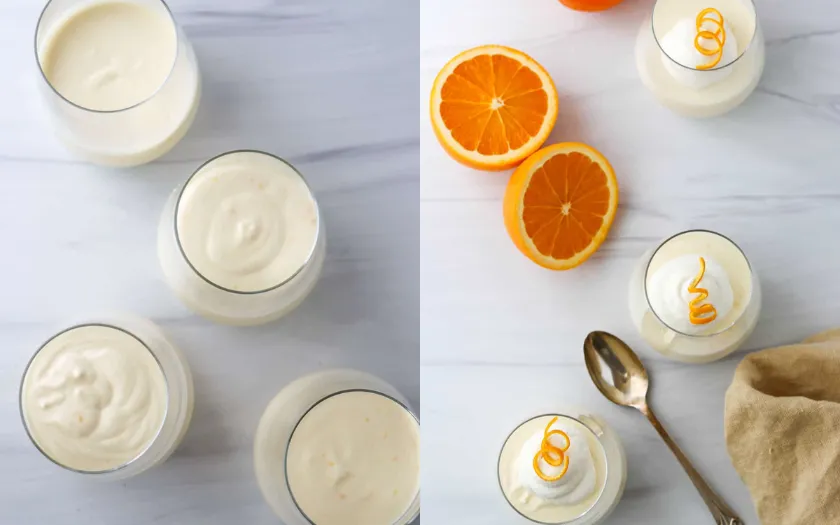 Mousse nên được làm lạnh trước khi sử dụng