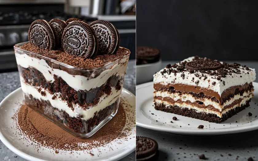 Vị ngọt xen lẫn chút đăng đắng của Oreo làm hương vị bánh cân bằng và thú vị hơn