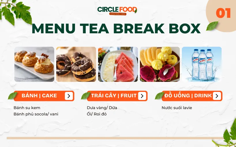 Menu Tea Break Box 1