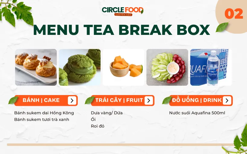 Menu Tea Break Box 2