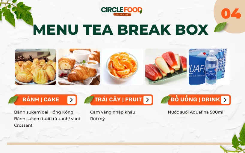 Menu Tea Break Box 4