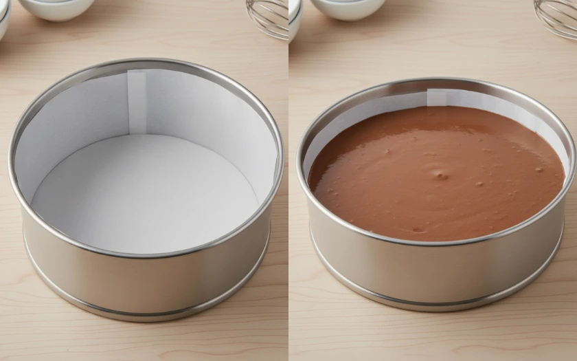 Hỗn hợp whipping cream và cacao mềm mịn