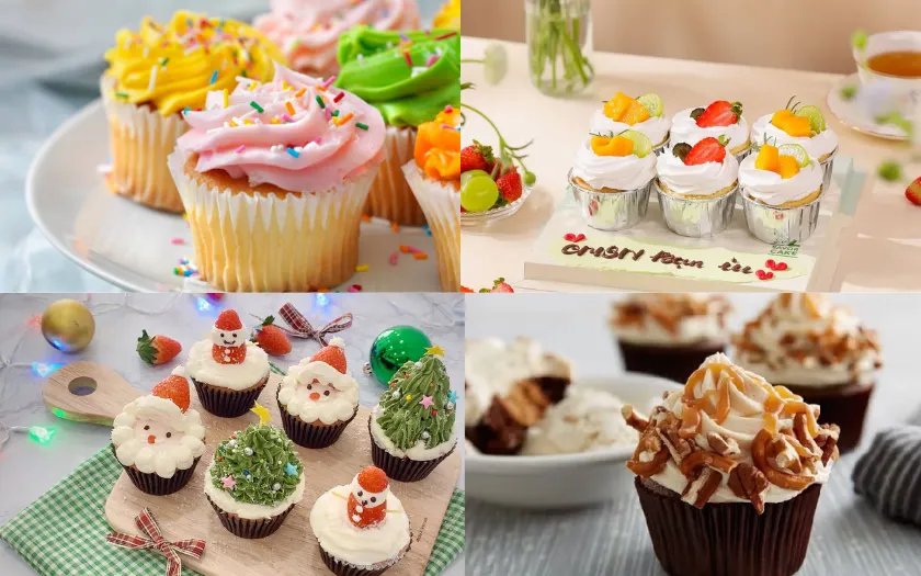 Một số cách trang trí cho bánh cupcake