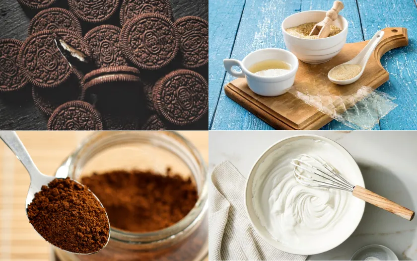 Nguyên liệu chính làm bánh Mousse Cà phê