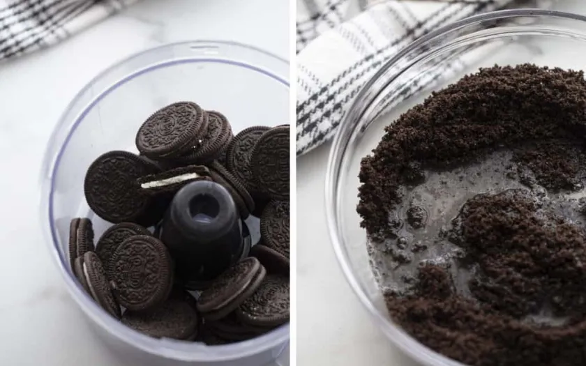 Làm đế bánh Cheesecake từ bánh Oreo