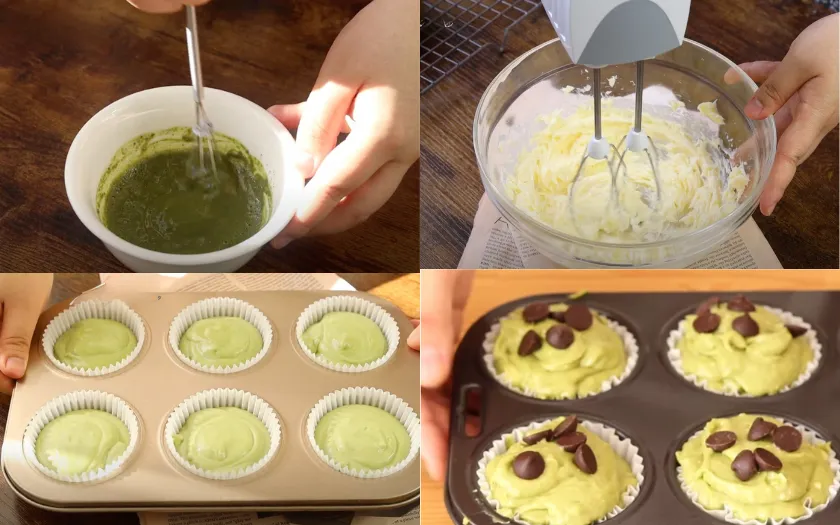 Bước 3: Đổ khuôn bánh rồi đem đi nướng