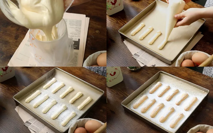 Để bột nghỉ 10–15 phút cho bánh định hình trước khi nướng