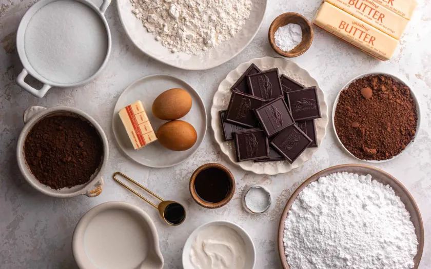 Nguyên liệu làm bánh Cupcake Chocolate