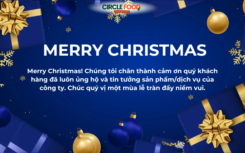 Thiệp Giáng Sinh doanh nghiệp với thiết kế thanh lịch, chuyên nghiệp