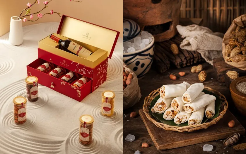 Bộ trà và hộp đặc sản vùng miền, mang phong cách tinh tế dễ gây ấn tượng