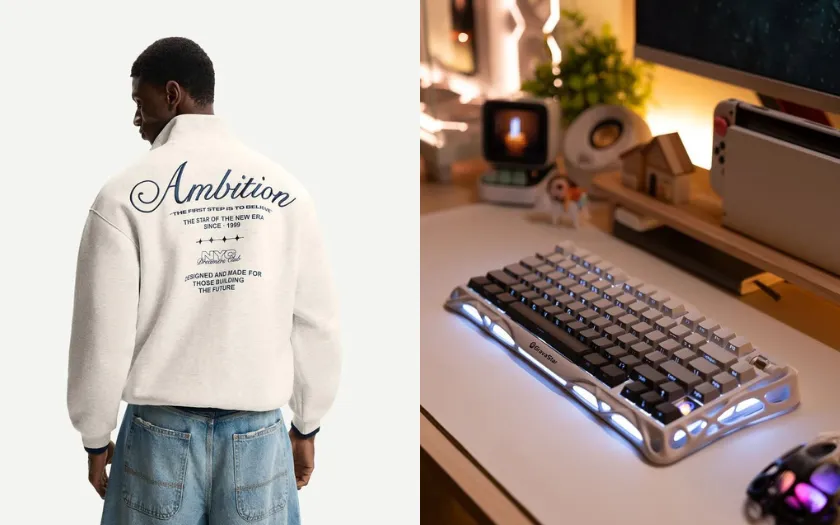 Áo Hoodie hoặc bàn phím gaming phù hợp làm quà 19/11 cho anh/em 