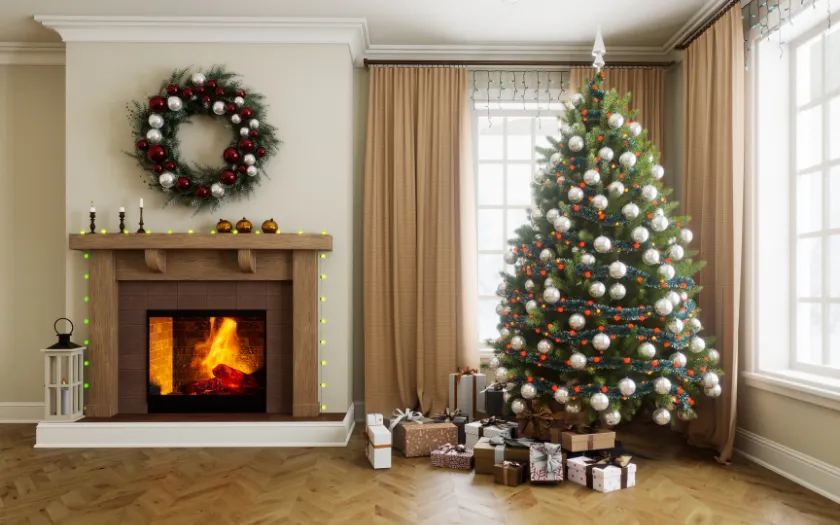 Cây thông Noel và vòng nguyệt quế là những biểu tượng không thể thiếu trong Giáng sinh