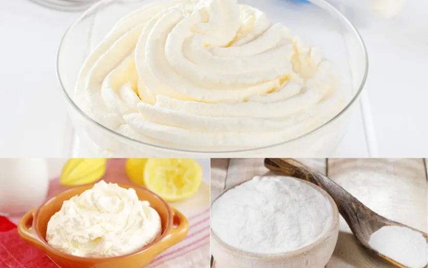 Nguyên liệu chính cho phần kem