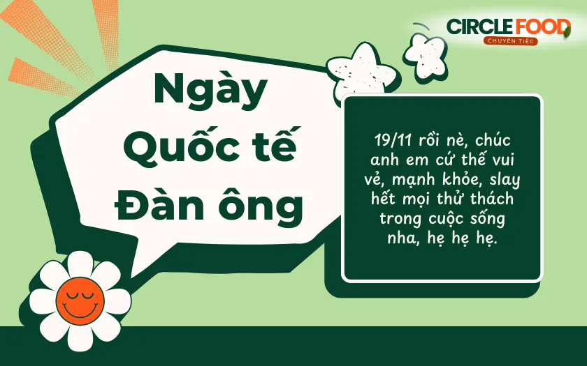 Lời chúc Ngày Quốc tế Đàn ông bắt trend để đăng mạng xã hội
