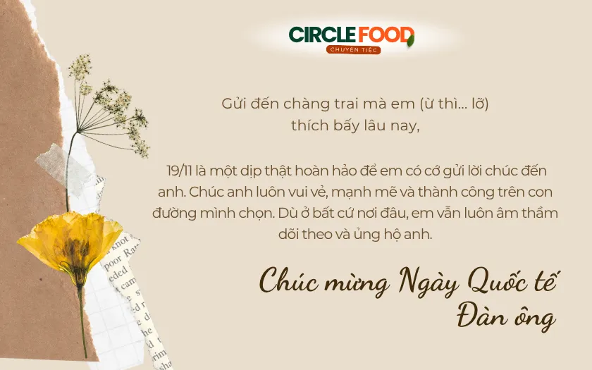 Lời chúc ngày 19/11 gửi crush