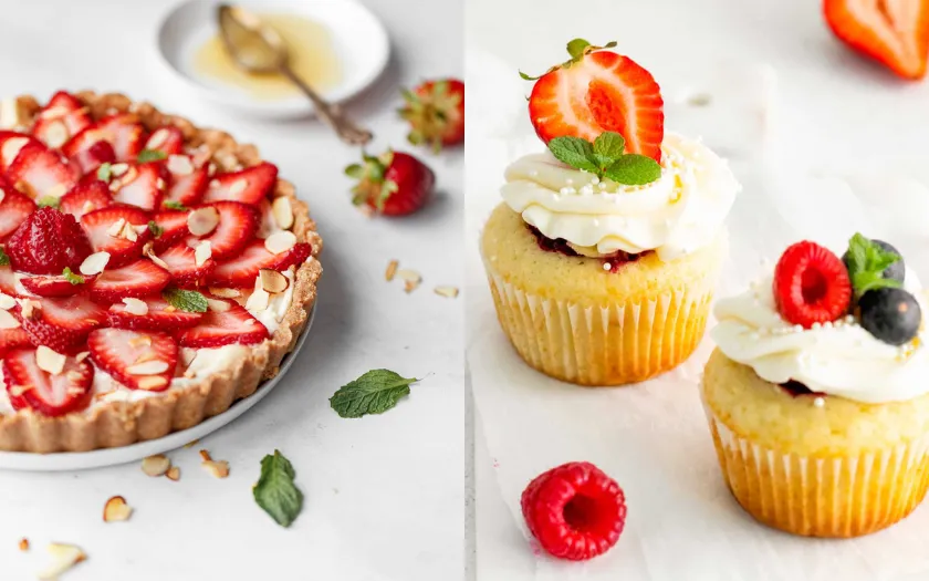Nhân mascarpone mang lại độ béo nhẹ và mượt, giúp tart và cupcake trở nên hấp dẫn hơn