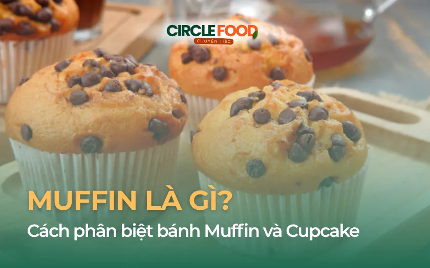 Muffin là gì? Cách phân biệt bánh Muffin và Cupcake đơn giản