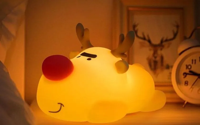 Đèn ngủ tuần lộc đáng yêu