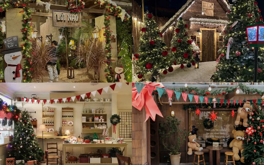 Một số quán cafe nổi tiếng decor giáng sinh cực đẹp