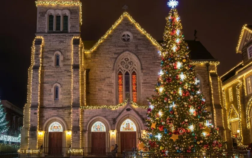 Nhà thờ mang đến một vẻ đẹp cổ kính và không khí thiêng liêng