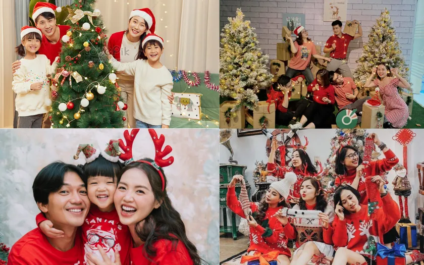 Những khoảnh khắc sum vầy đầy ấm áp bên gia đình và bạn bè trong ngày Giáng Sinh