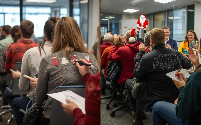 Trò chơi tăng tính gắn kết, vui vẻ và đôi khi tạo ra những bức tranh "nguệch ngoạc" hài hước. 