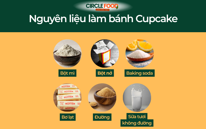 Nguyên liệu làm bánh Cupcake