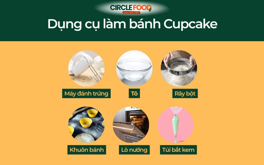 Dụng cụ làm bánh cupcake