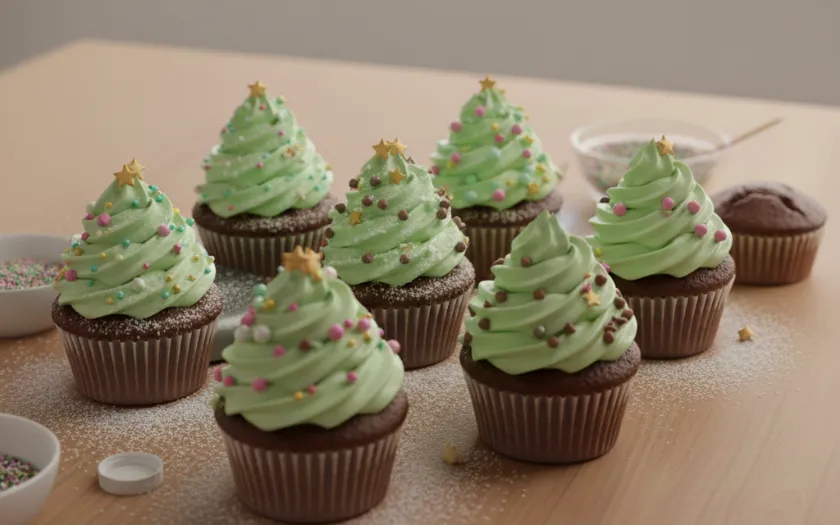 Trang trí bánh Cupcake Giáng sinh