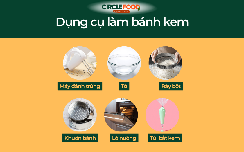 Dụng cụ làm bánh kem Giáng sinh