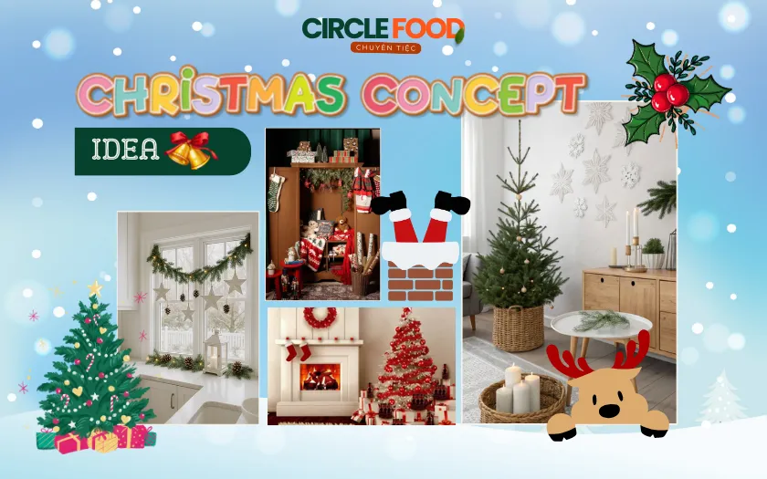 Những ý tưởng concept trang trí cho mùa lễ Giáng sinh