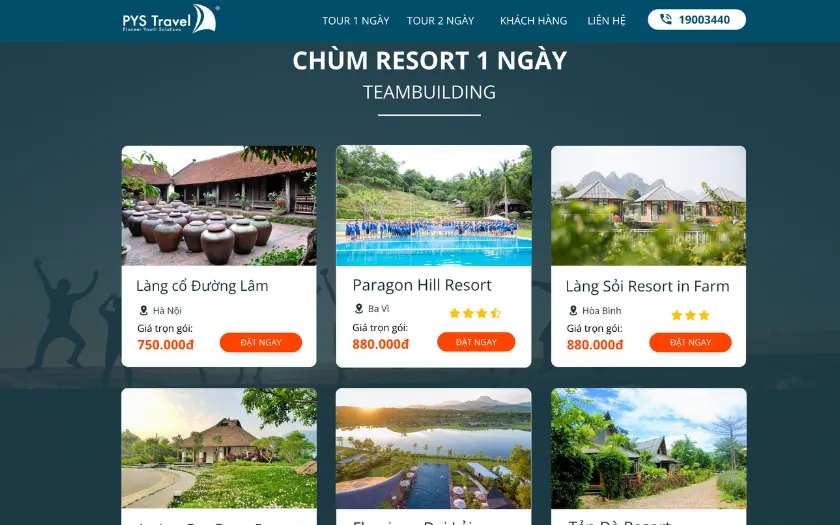 Các tour du lịch gần HN của PYS Travel