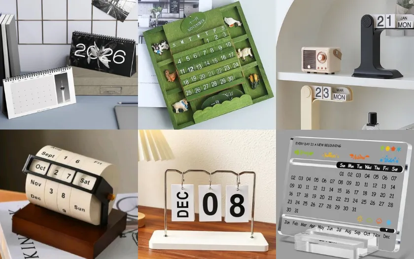 Quà Tân Niên lịch để bàn mang phong cách hiện đại “trendy”
