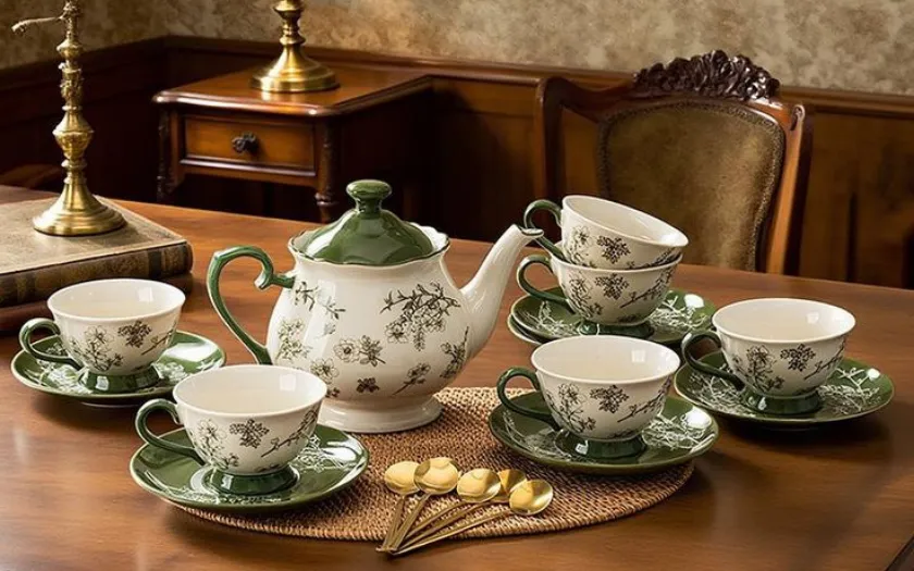 Bộ ấm chén sang trọng - quà Tân Niên đơn giản mà mang tính ứng dụng cao