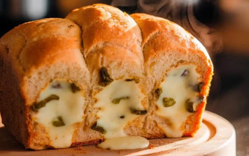 Bánh mì nhân phô mai mềm thơm với lớp cream cheese đầy đặn bên trong